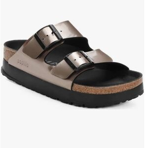 Birkenstock Women's  Metallic Taupe Sandals